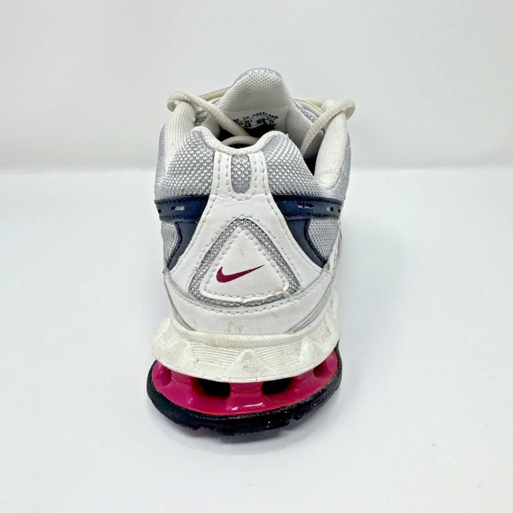 Nike Reax Run  Women's Size 9 White Metallic Silver Pink Running Shoes EU 40.5